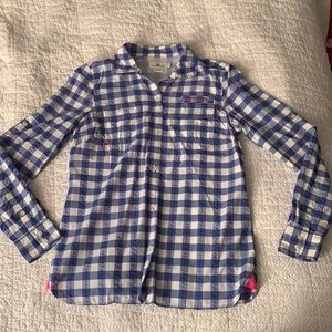 Vineyard vines fishing gingham button down